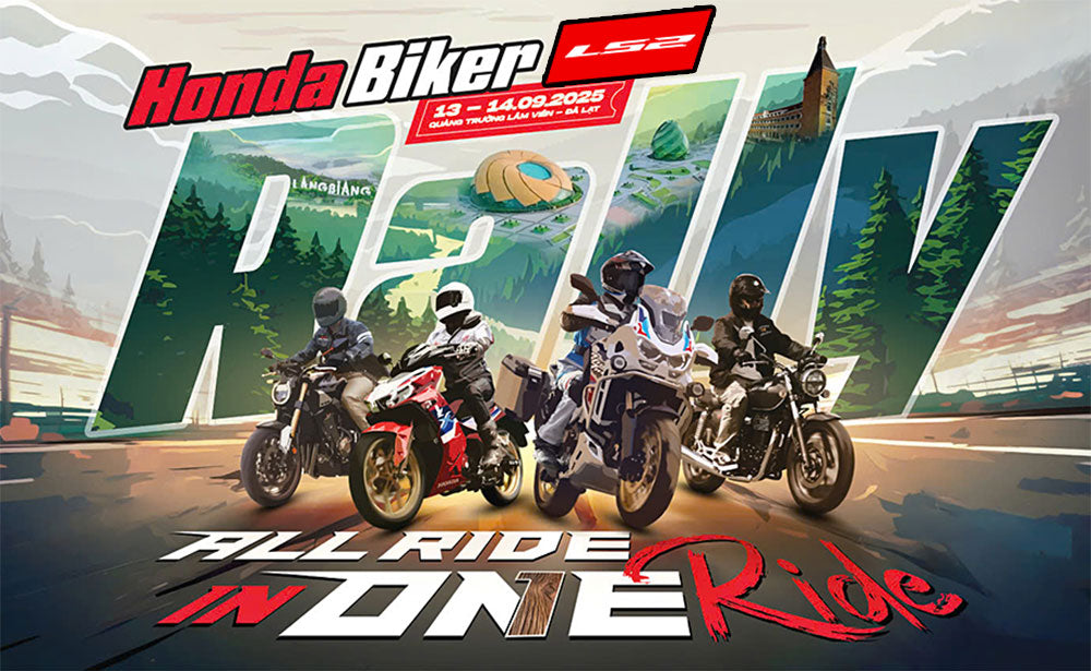 LS2 đồng hành Honda Biker Rally Đà Lạt 2025