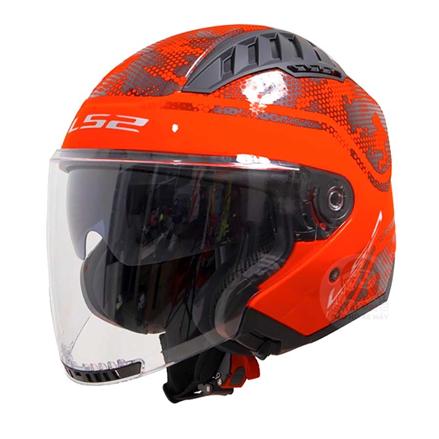LS2 OF600 Copter Mesh Đỏ