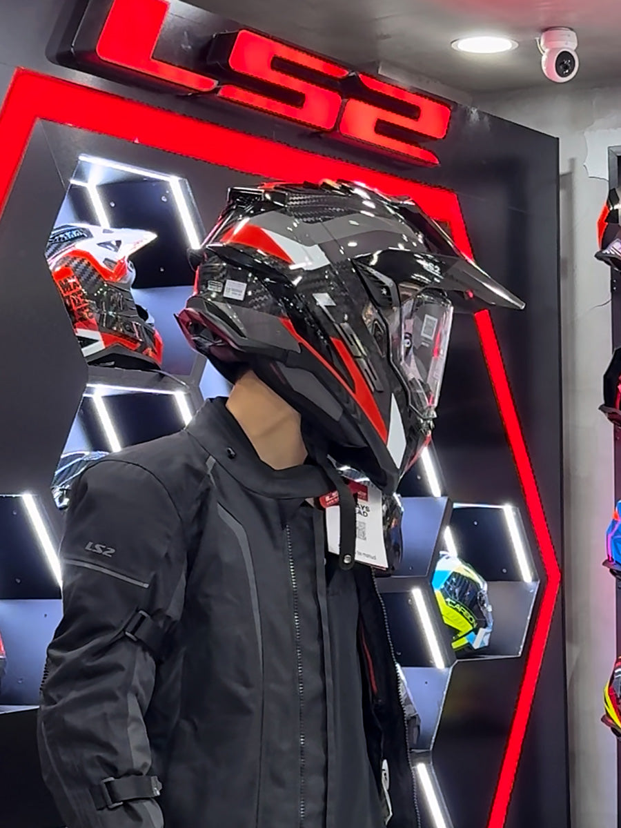 LS2 MX701 Explorer Carbon Đỏ Titan