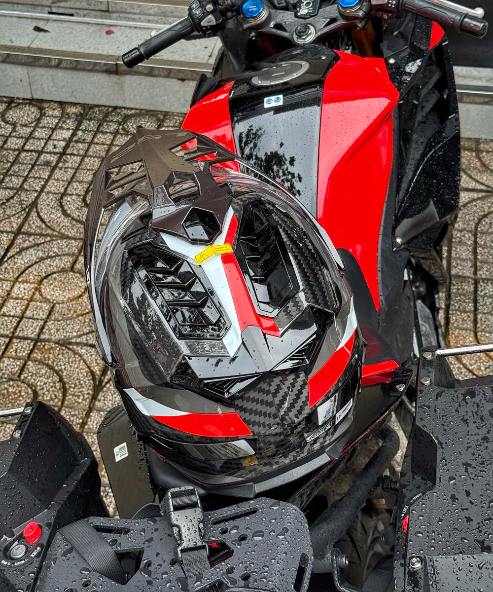 LS2 MX701 Explorer Carbon Đỏ Titan