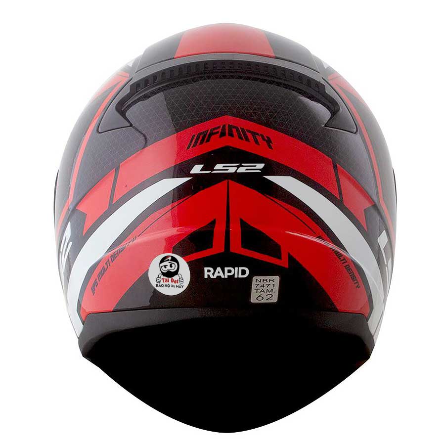LS2 Rapid FF353 Infinity Đen Đỏ