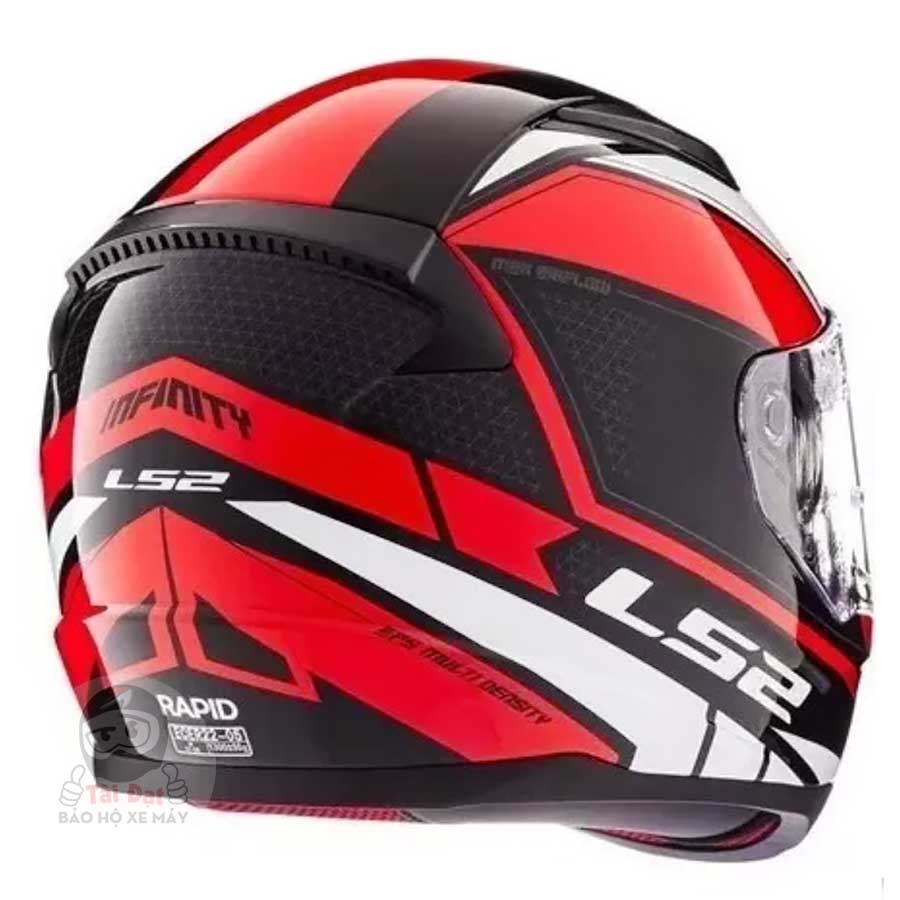 LS2 Rapid FF353 Infinity Đen Đỏ