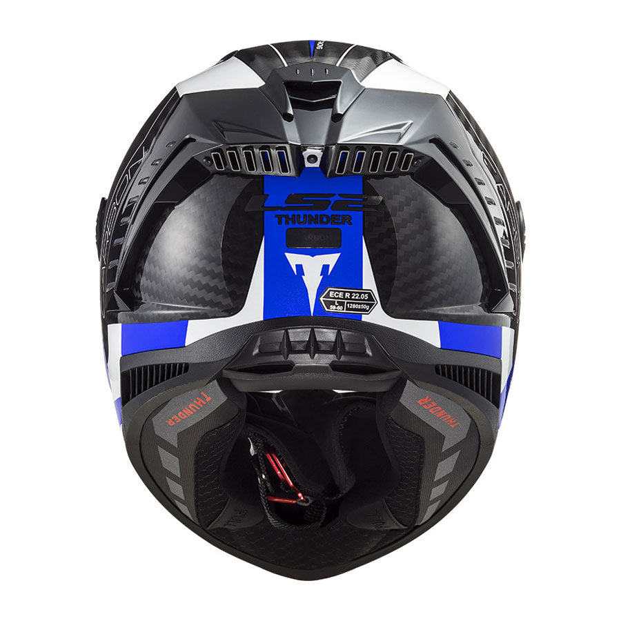 LS2 FF805 Thunder Racing 1 Xanh Trắng