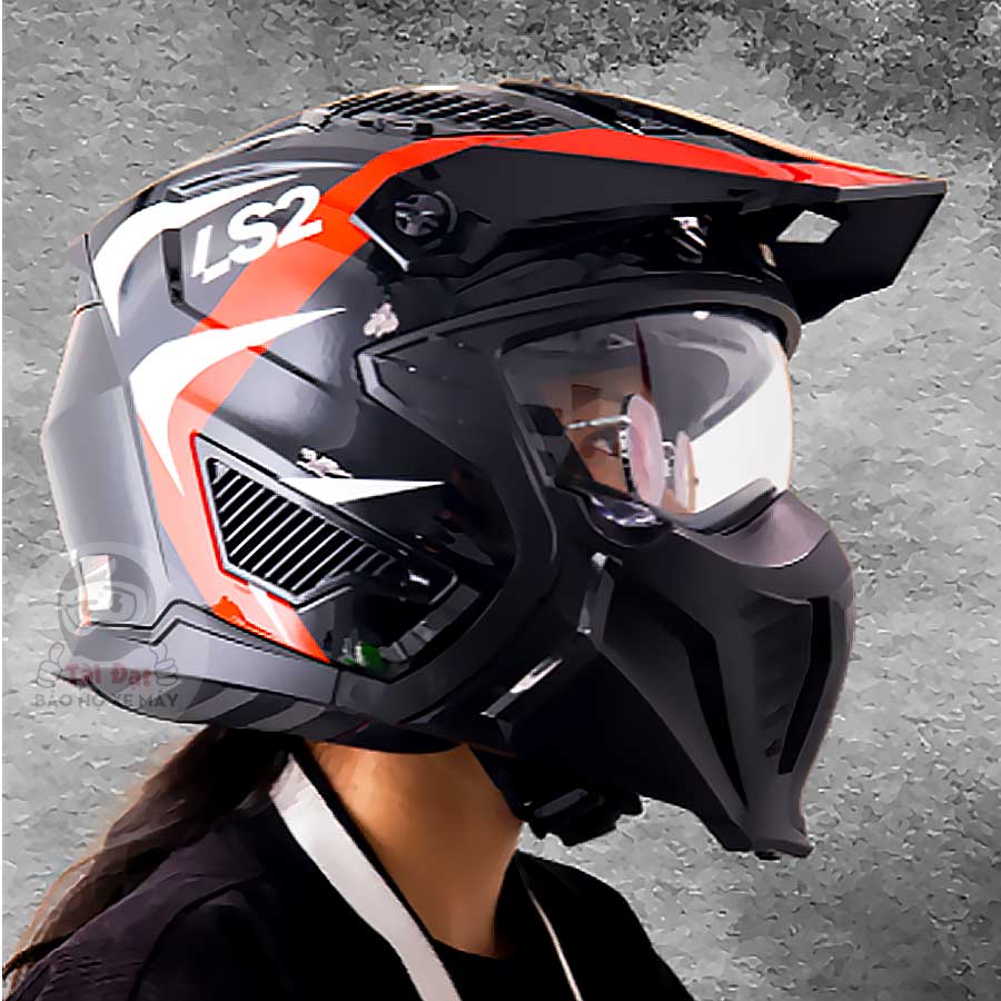 LS2 Drifter Of606 Triality Đỏ