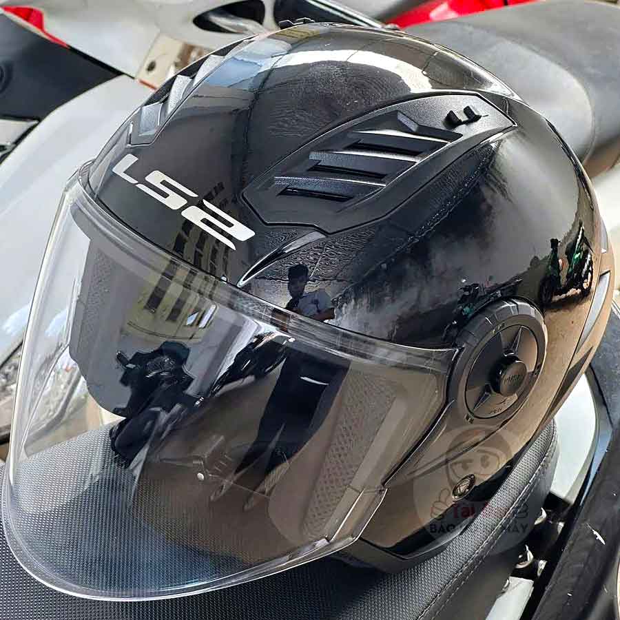 Mũ LS2 Airflow II OF616 Đen bóng