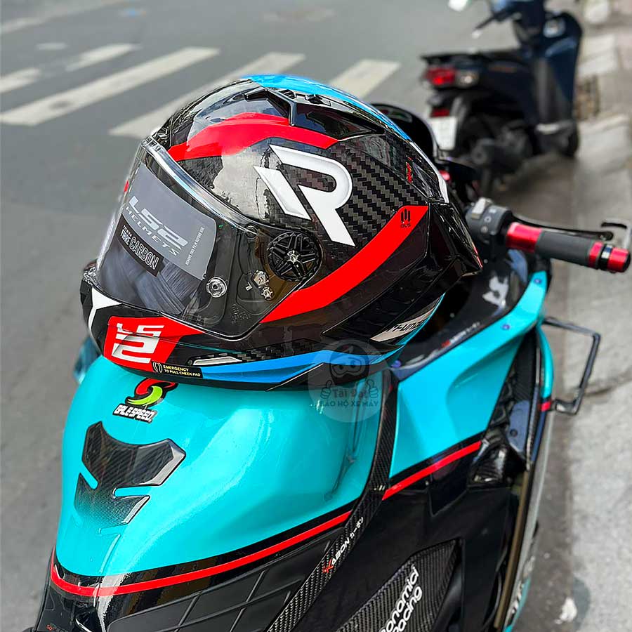 LS2 FF805 Thunder Supra Đỏ Xanh dương