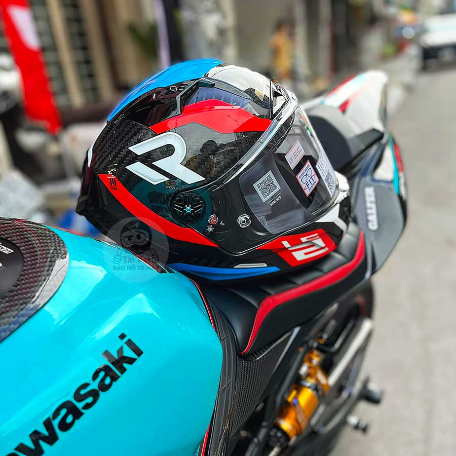 LS2 FF805 Thunder Supra Đỏ Xanh dương