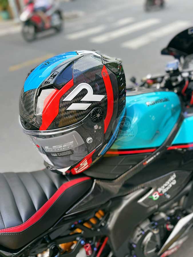 LS2 FF805 Thunder Supra Đỏ Xanh dương