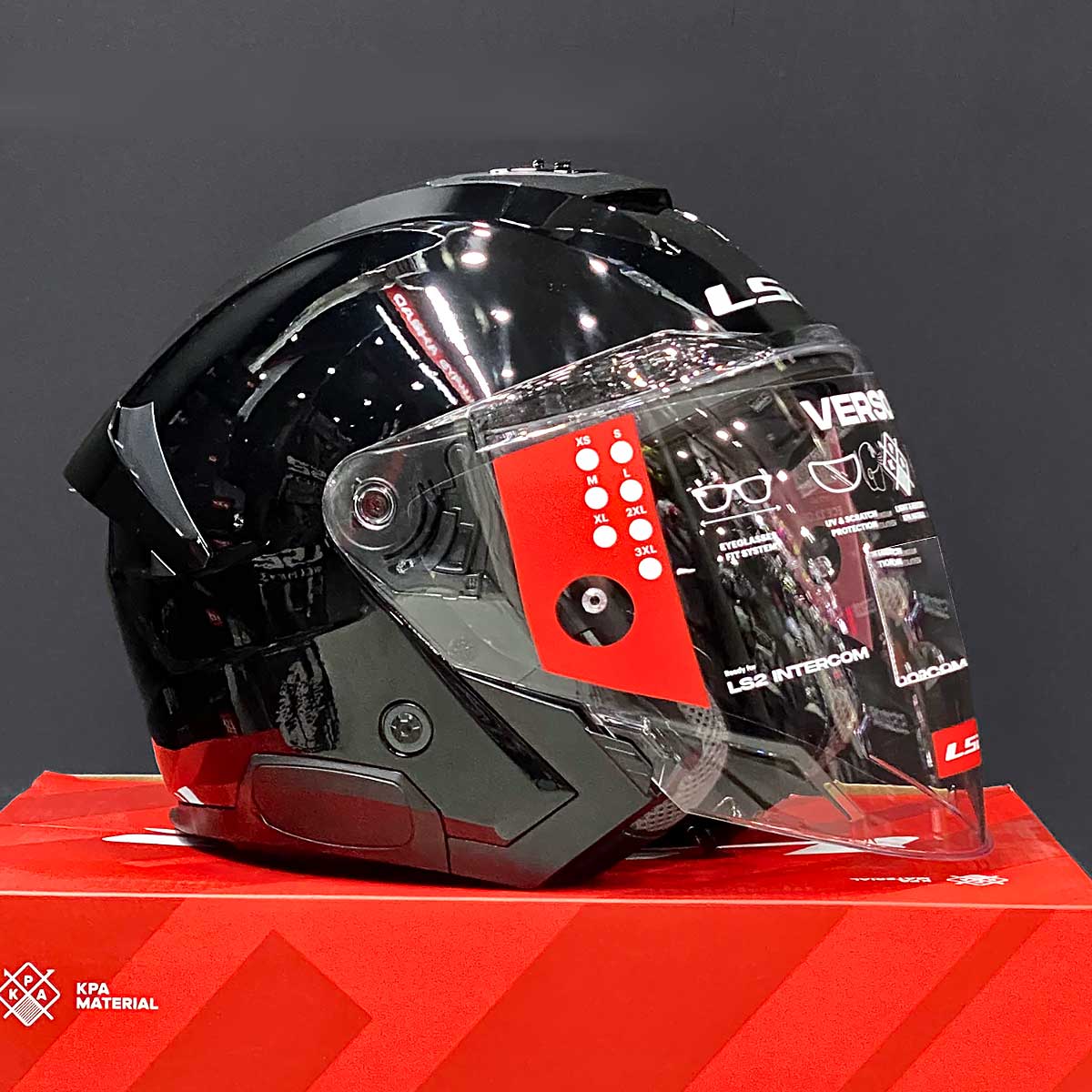 LS2 Verso II OF618 Đen bóng