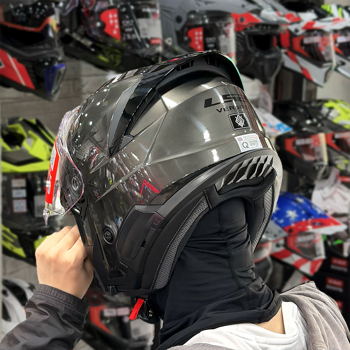 LS2 Verso II OF618 Jeans Xám