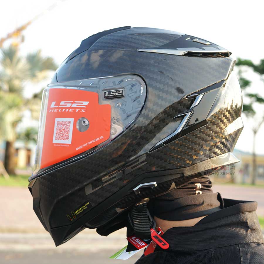 Nón fullFace LS2 FF327 Challenger carbon