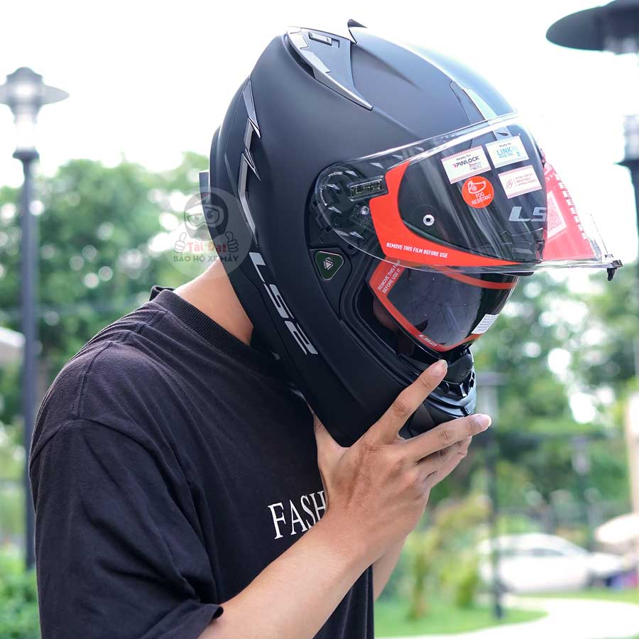 Nón FullFace LS2 FF327 Challenger Đen nhám