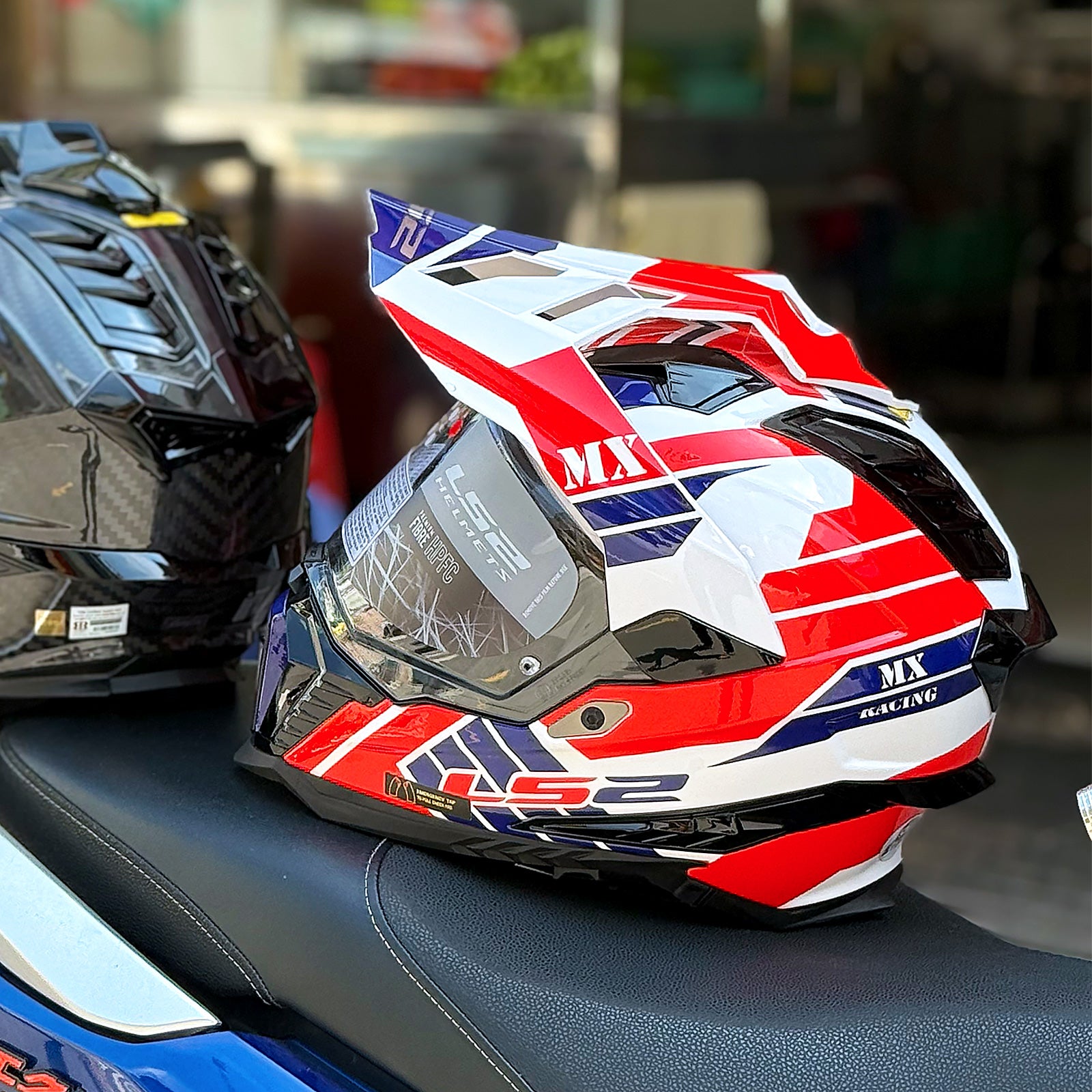 LS2 MX701 Explorer HPFC tem Atlantic Đỏ Xanh