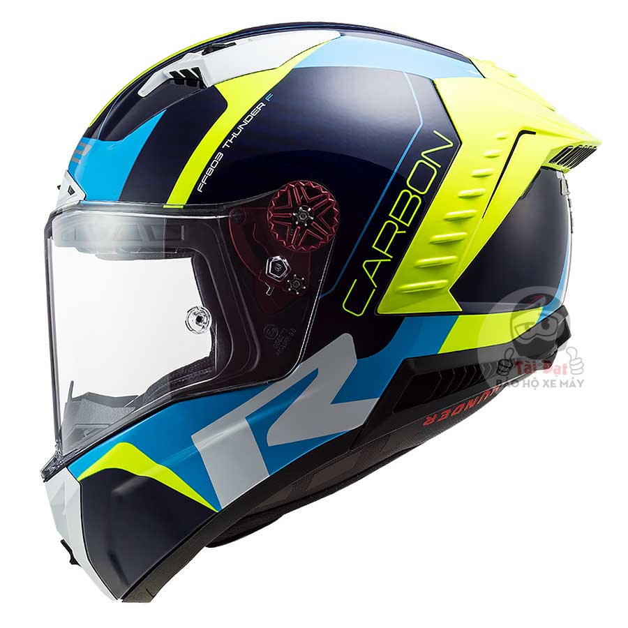 LS2 FF805 Thunder Carbon Racing 1 Xanh