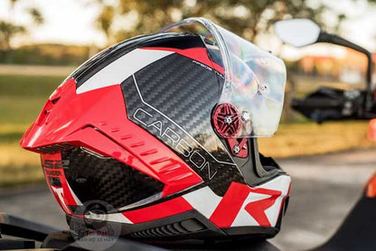 LS2 FF805 Thunder Carbon Racing 1 Trắng Đỏ