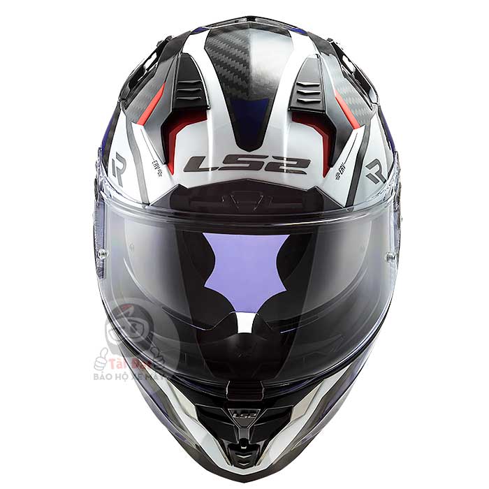 LS2 Challenger FF327 Carbon Alloy Trắng Xanh