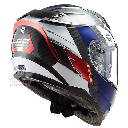 LS2 Challenger FF327 Carbon Alloy Trắng Xanh