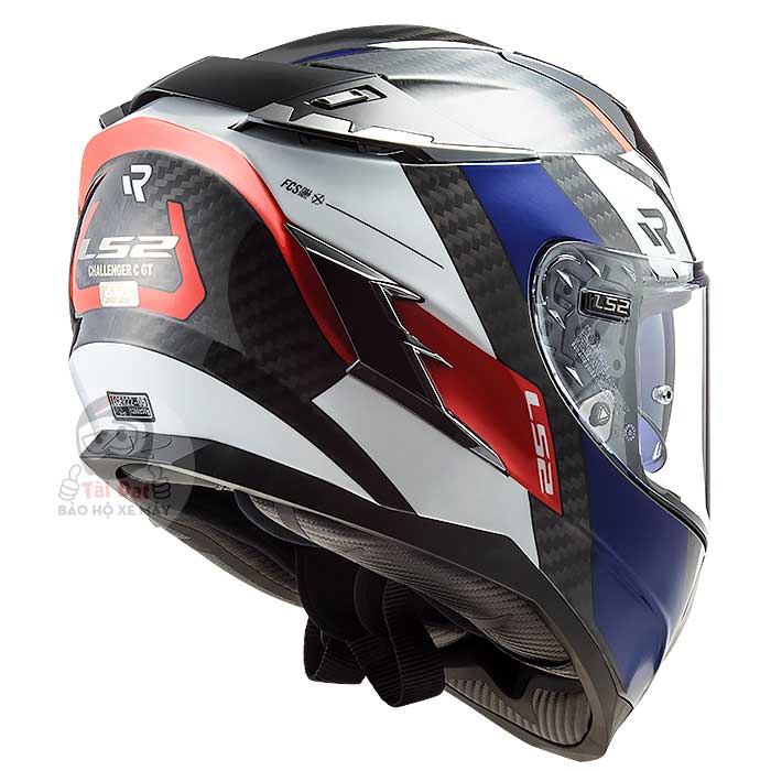 LS2 Challenger FF327 Carbon Alloy Trắng Xanh
