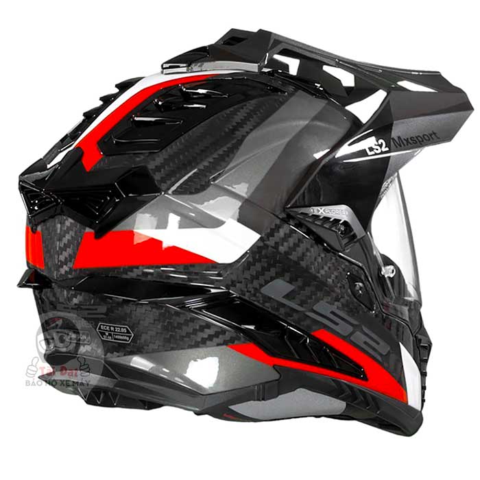 LS2 MX701 Explorer Carbon Đỏ Titan