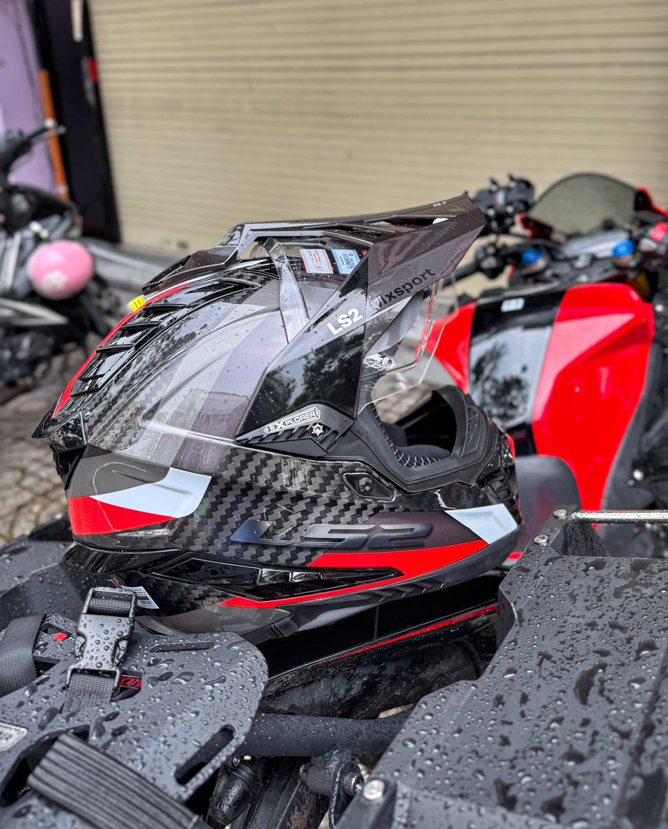 LS2 MX701 Explorer Carbon Đỏ Titan