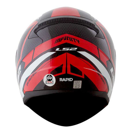 LS2 Rapid FF353 Infinity Đen Đỏ