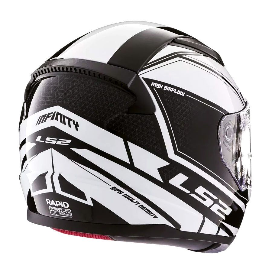 LS2 Rapid FF353 Infinity Trắng Đen