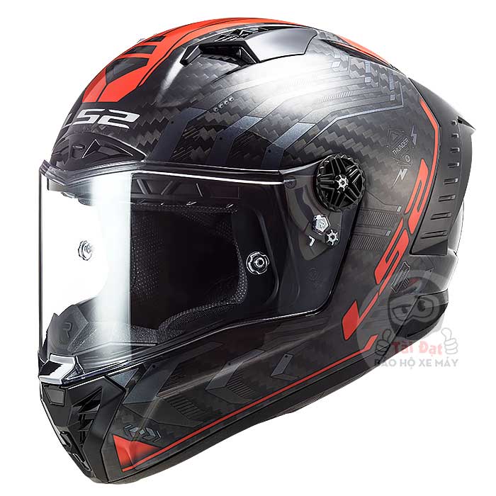 Fullface LS2 FF805 Thunder Sputnik Đỏ Carbon cao cấp – LS2 Store VietNam