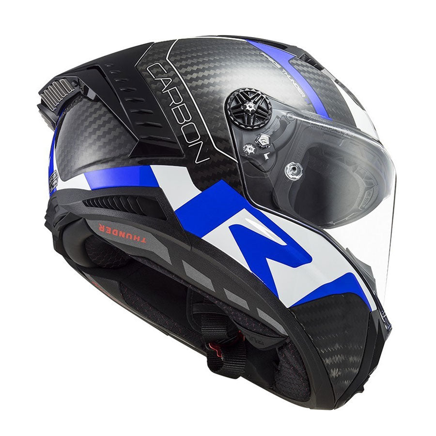 LS2 FF805 Thunder Racing 1 Xanh Trắng
