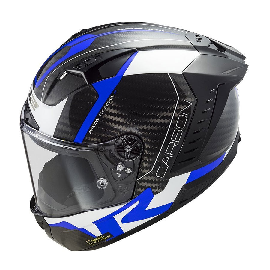 LS2 FF805 Thunder Racing 1 Xanh Trắng