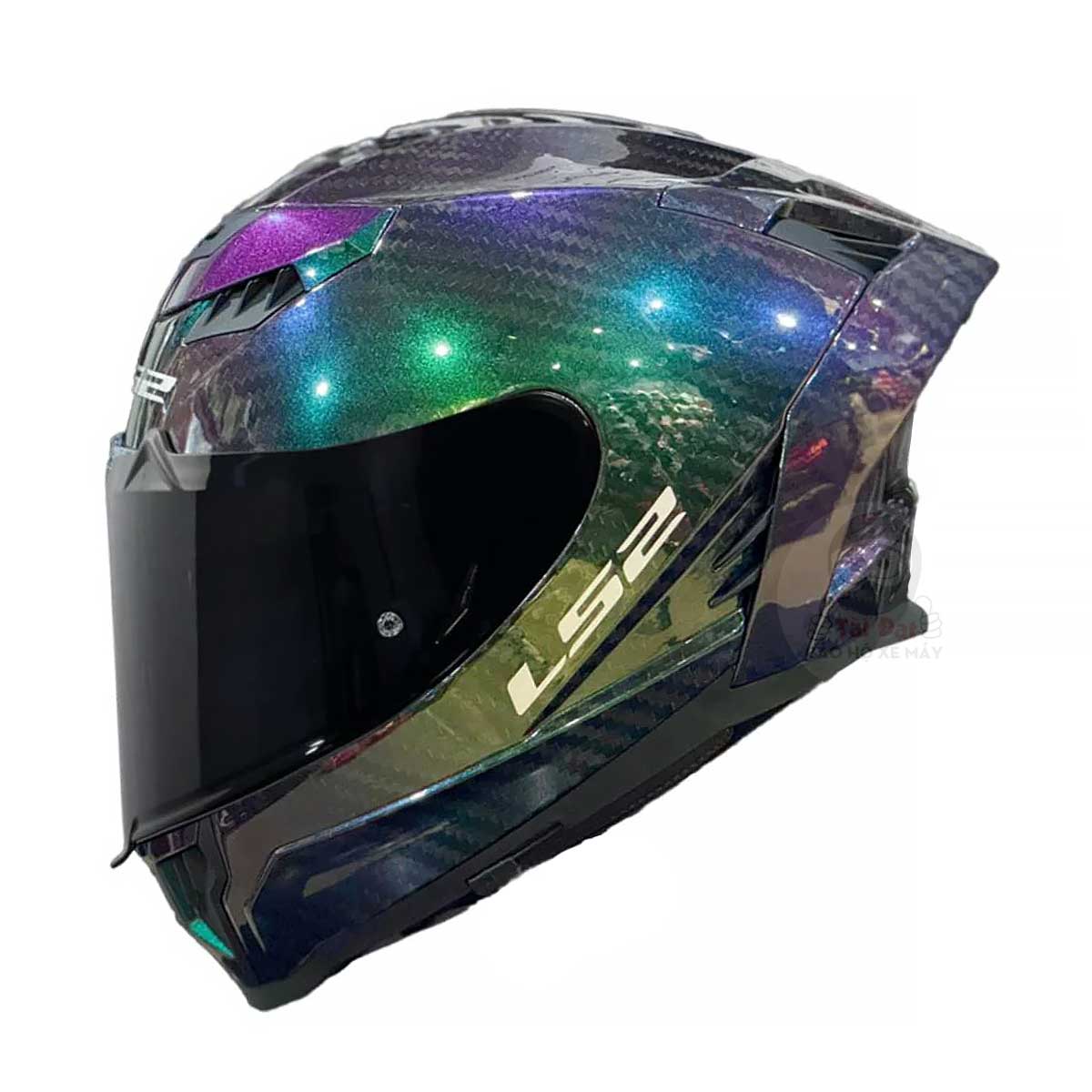 LS2 Dragon FF807 Carbon Chameleon
