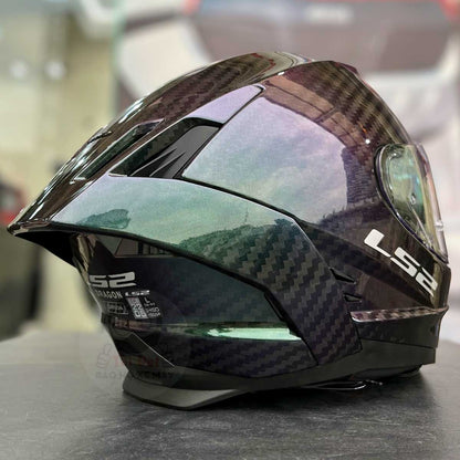 LS2 Dragon FF807 Carbon Chameleon