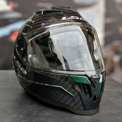 LS2 Dragon FF807 Carbon Chameleon