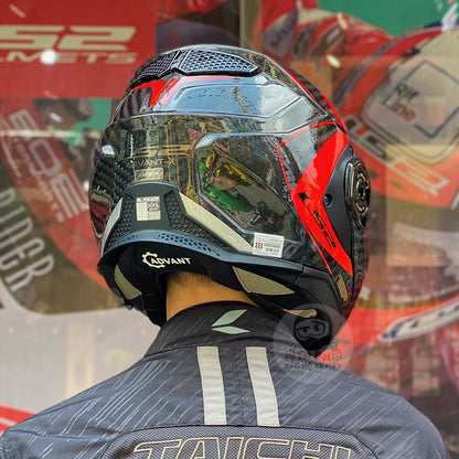 LS2 Advant X Carbon Future Đỏ FF901