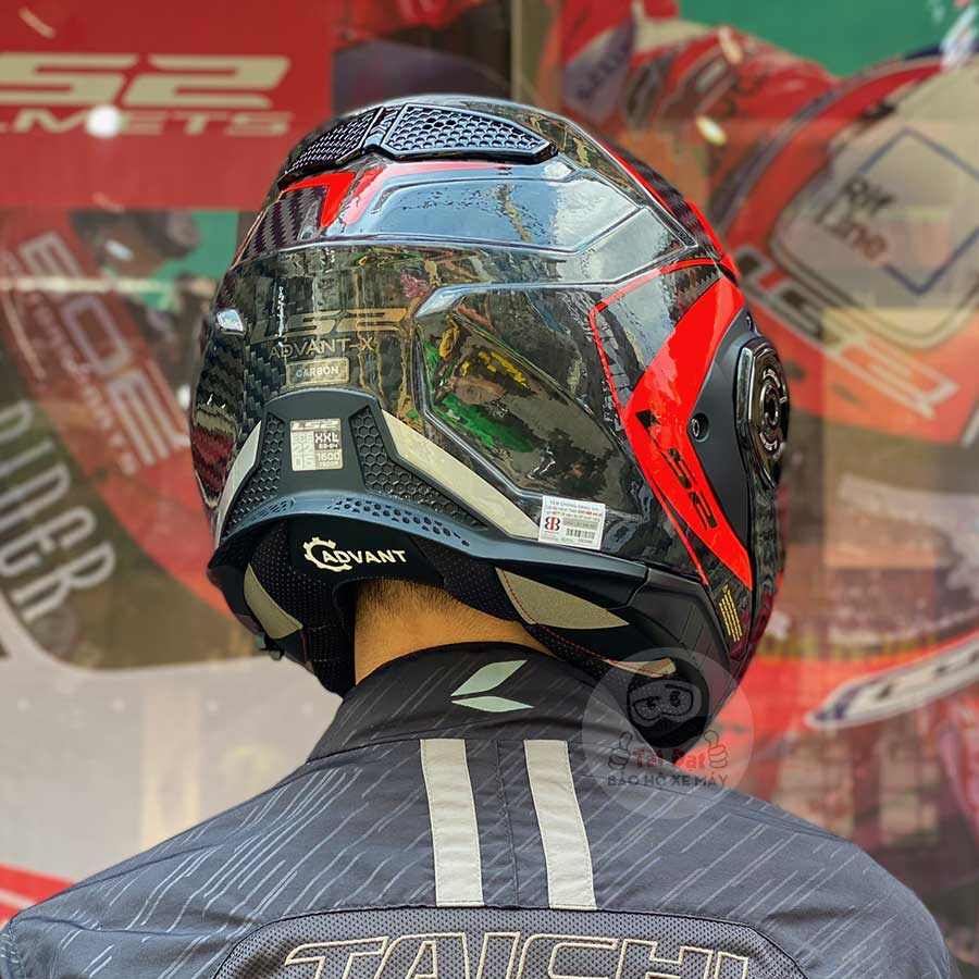 LS2 Advant X Carbon Future Đỏ FF901