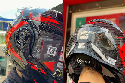 LS2 Advant X Carbon Future Đỏ FF901