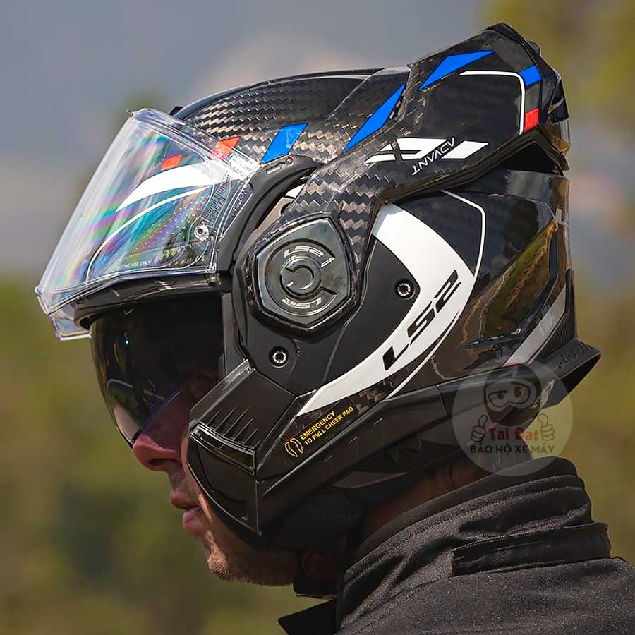 LS2 Advant X Carbon Future Xanh Đỏ FF901