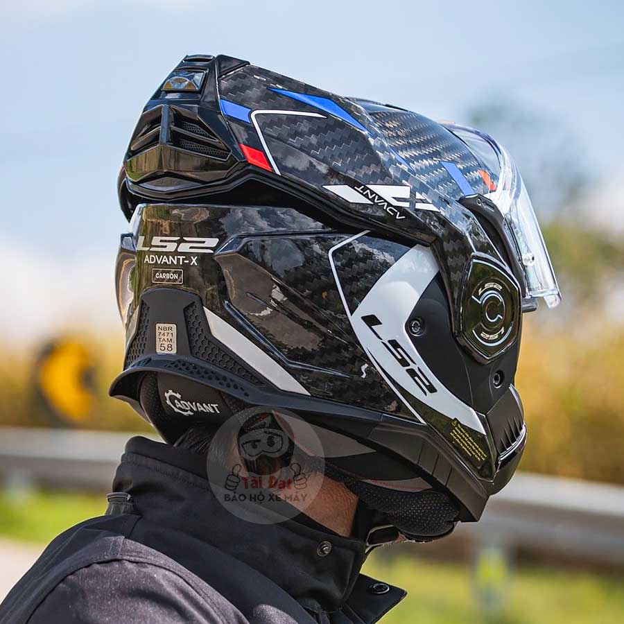 LS2 Advant X Carbon Future Xanh Đỏ FF901
