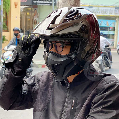 LS2 Drifter Of606 Jeans Xám xước