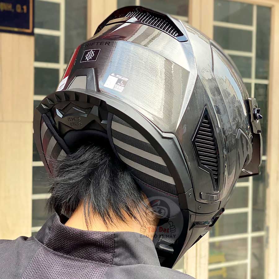 LS2 Drifter Of606 Jeans Xám xước