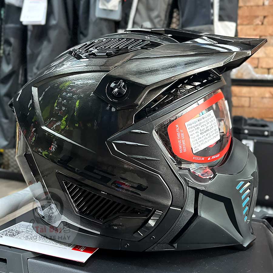 LS2 Drifter Of606 Jeans Xám xước