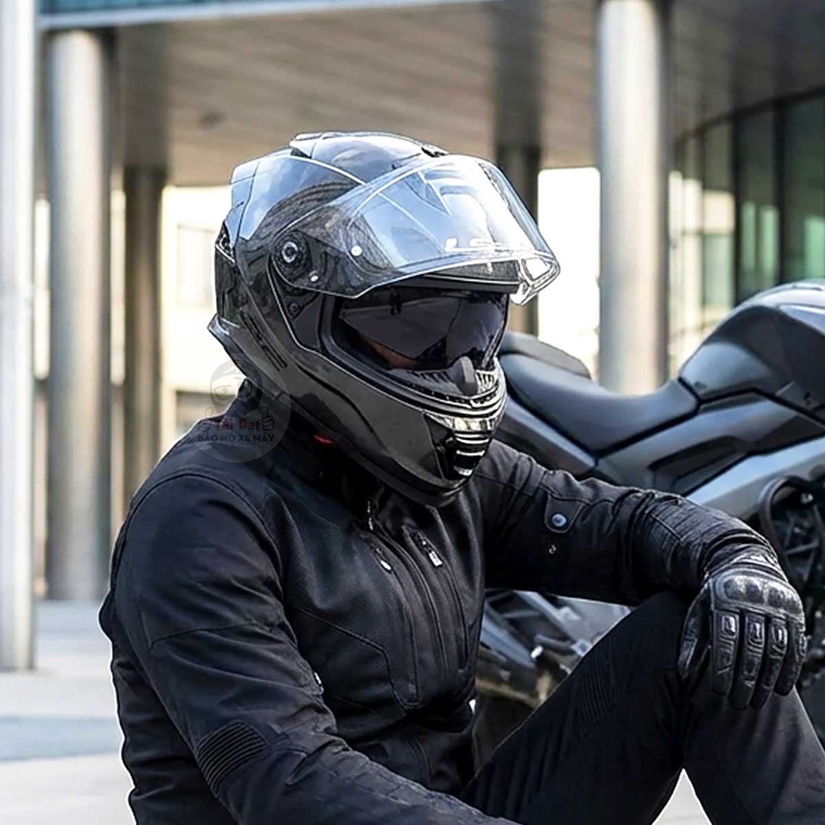 LS2 FF800 Storm EVO Jeans Xám