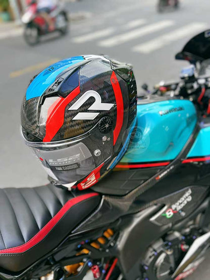 LS2 FF805 Thunder Supra Đỏ Xanh dương