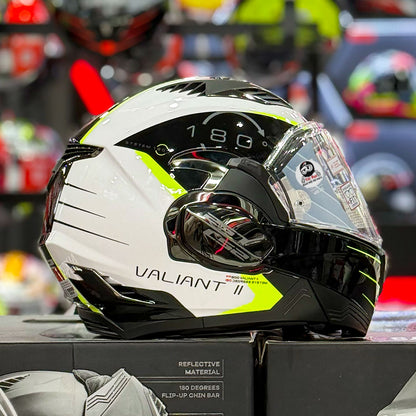 LS2 Valiant II Codex Trắng Đen FF900