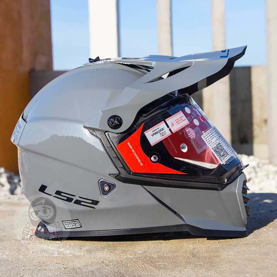 LS2 Pioneer Evo Xám bóng Nardo MX436