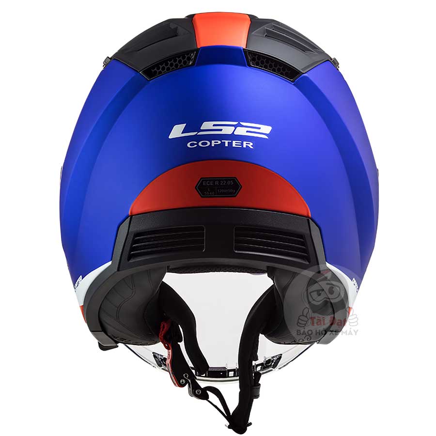 LS2 OF600 Copter Urbane Xanh dương đỏ