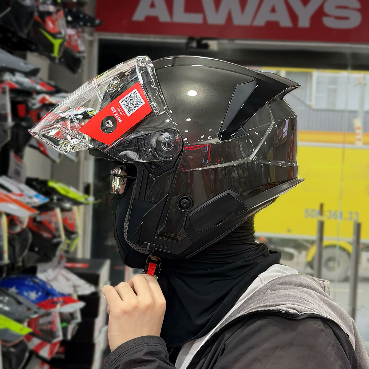 LS2 Verso II OF618 Jeans Xám