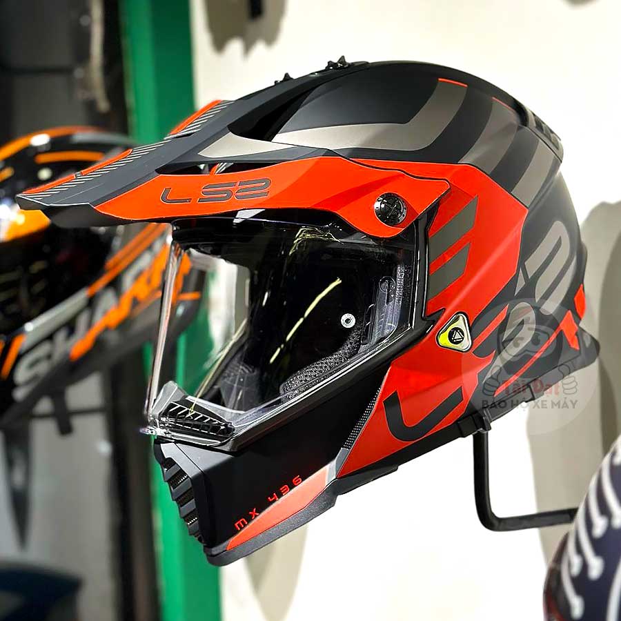 LS2 Pioneer Adventurer Đen cam MX436