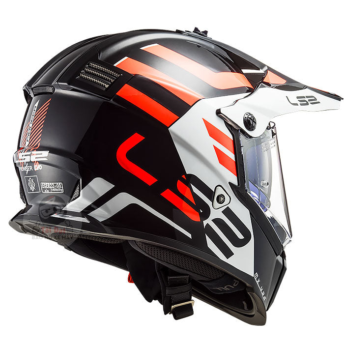 LS2 Pioneer Adventurer Đen trắng MX436