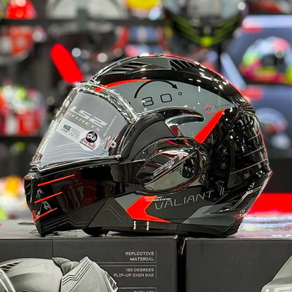 LS2 Valiant II Codex Đỏ Đen FF900