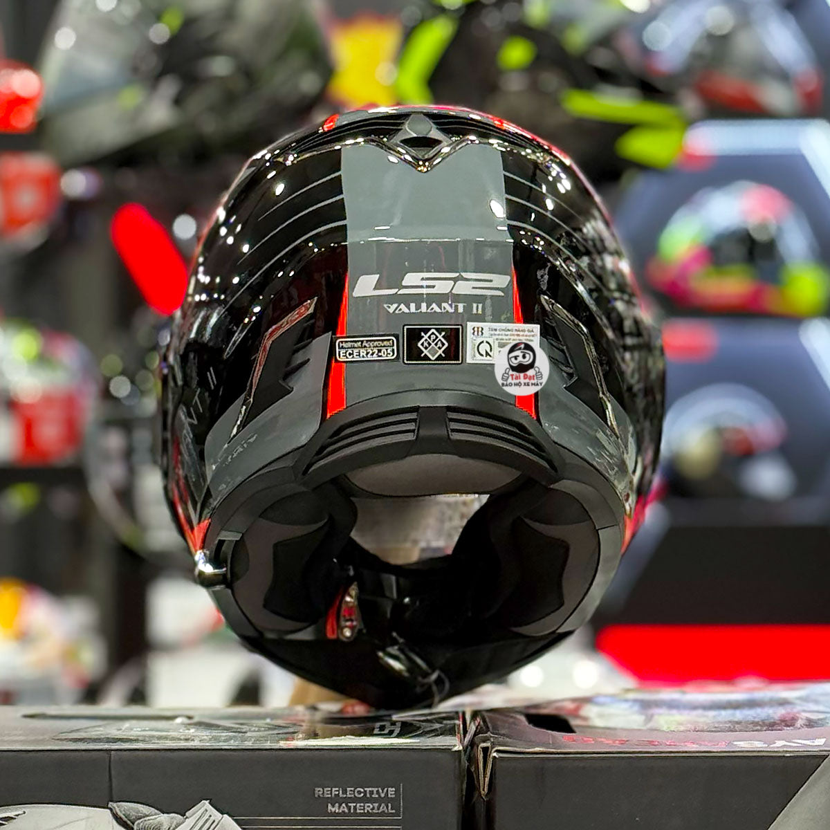 LS2 Valiant II Codex Đỏ Đen FF900